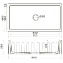 Кухонная мойка Natceramic Omoikiri Mikura 91-BL черный 4997087