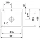 Кухонная мойка Fraceram Franke Mythos MTK 210-58 миндаль 129.0382.484