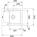 Кухонная мойка Franke Maris MRK 611-62 белый 124.0335.678
