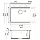 Кухонная мойка Artceramic Omoikiri Kitagawa 51-GB графит 4993052