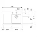 Кухонная мойка Fraceram Franke Mythos MTK 611-78 оникс 124.0433.433