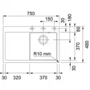 Кухонная мойка Fraceram Franke Mythos MTK 211-78 ваниль 129.0433.451