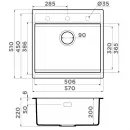 Кухонная мойка Artceramic Omoikiri Kitagawa 57-WH белый 4993303