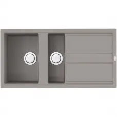 Кухонная мойка Artceramic Omoikiri Kitagawa 100-2-GR ленинградский серый 4993804