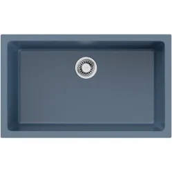 Кухонная мойка Natceramic Omoikiri Okinoshima 76-U/I-SB smoky blue 4997148