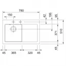 Кухонная мойка Fraceram Franke Mythos MTK 611-78 миндаль 124.0433.444