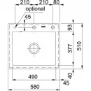 Кухонная мойка Fraceram Franke Mythos MTK 610-58 миндаль 124.0335.845
