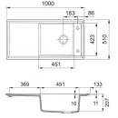 Кухонная мойка Fraceram Franke Ambion ABK 611-100 миндаль 124.0515.571