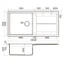Кухонная мойка Artceramic Omoikiri Sumi 100A-GR ленинградский серый 4997110
