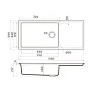 Кухонная мойка Artceramic Omoikiri Sintesi 116-WH белый 4997121