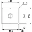 Кухонная мойка Fraceram Franke Kubus KBK 110-40 антрацит 126.0380.352