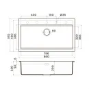Кухонная мойка Artceramic Omoikiri Kitagawa 86-LB-AZ azur blue 4993026