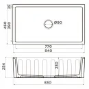Кухонная мойка Natceramic Omoikiri Mikura 83-WH Glossy белый глянец 4993259