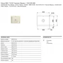 Кухонная мойка Fraceram Franke Kubus KBK 110-50 ваниль 126.0335.880