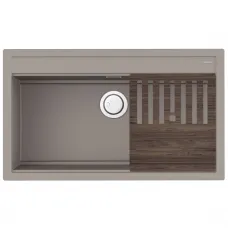 Кухонная мойка Artceramic Omoikiri Kitagawa 86-LB-GR leningrad grey 4993796