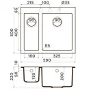 Кухонная мойка Artceramic Omoikiri Bosen 59-2A-GR ленинградский серый 4993822
