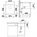 Кухонная мойка Blanco Subline 375-U InFino глянцевый белый 523726