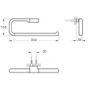 Кольцо для полотенец 30,2 см Vitra Eternity A44871