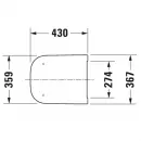 Комплект подвесной унитаз Duravit Happy D.2 2222098900 + 0064591300 + система инсталляции Jacob Delafon E24156-NF + E20859-7-BMT