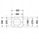 Комплект подвесной унитаз Duravit Happy D.2 2222098900 + 0064591300 + система инсталляции Jacob Delafon E24156-NF + E20859-7-BMT