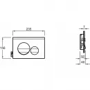Комплект подвесной унитаз Jacob Delafon Struktura EDE102-00 + E20606-WTE + система инсталляции Jacob Delafon E29025-NF + E20859-7-BMT