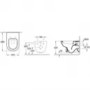 Комплект подвесной унитаз Villeroy & Boch Omnia Architectura 567410R1 + 98M9C101 + система инсталляции AlcaPlast AM101/11203:1RUSSETM71