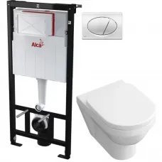 Комплект подвесной унитаз Villeroy & Boch Omnia Architectura 567410R1 + 98M9C101 + система инсталляции AlcaPlast AM101/11203:1RUSSETM71