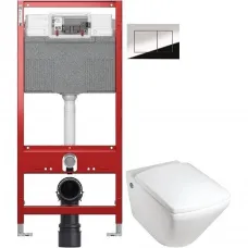 Комплект подвесной унитаз Jacob Delafon Escale E1306-00 + система инсталляции TECE 9300302 + 9240401