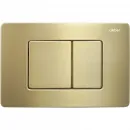Комплект инсталляция с унитазом Abber AC1201MB-AC0105-AC0120MMG с кнопкой смыва, золотой матовый + унитаз подвесной Abber Rechteck безободковый, с сиденьем микролифт, черный матовый