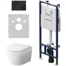 Комплект подвесной унитаз Am.Pm Sense + система инсталляции Am.Pm MasterFit Pro C L IS100138.741701