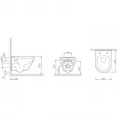 Комплект подвесной унитаз Am.Pm Spirit 2.0 C701738WH + C707857WH + система инсталляции Villeroy & Boch 92246100