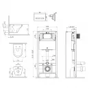 Комплект подвесной унитаз + система инсталляции Am.Pm Inspire Touch Pro IS450A38.501700