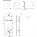 Комплект подвесной унитаз Am.Pm Gem + система инсталляции Am.Pm MasterFit Pro C S IS100201.901701