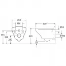 Комплект подвесной унитаз Gustavsberg Estetic C+ GB1183300S5030 + система инсталляции Grohe 38811kf0