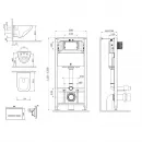 Комплект подвесной унитаз + система инсталляции Am.Pm Inspire 2.0 Touch Pro IS450A38.50A1700