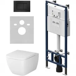 Комплект подвесной унитаз Am.Pm Gem + система инсталляции Am.Pm MasterFit Pro C S IS100238.901701