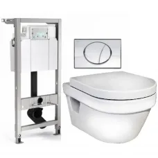 Комплект подвесной унитаз Gustavsberg Hygienic Flush 5G84HR01 + система инсталляции Mepa 512318
