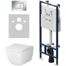 Комплект подвесной унитаз Am.Pm Gem + система инсталляции Am.Pm MasterFit Pro C S IS100251.901701