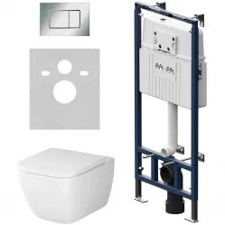 Комплект подвесной унитаз Am.Pm Gem + система инсталляции Am.Pm MasterFit Pro C S IS100251.901701