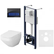 Комплект подвесной унитаз + система инсталляции Am.Pm Inspire 2.0 Touch Pro IS450A38.CCC50A