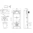 Комплект подвесной унитаз + система инсталляции Am.Pm Inspire 2.0 Touch Pro IS450A38.CCC50A