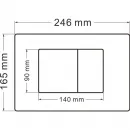Комплект инсталляция с унитазом Abber AC1100T-AC0105-AC0120MMG с кнопкой смыва, золотой матовый + унитаз подвесной Abber Bequem безободковый, торнадо, с сиденьем микролифт, белый