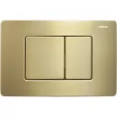 Комплект инсталляция с унитазом Abber AC1100T-AC0105-AC0120MMG с кнопкой смыва, золотой матовый + унитаз подвесной Abber Bequem безободковый, торнадо, с сиденьем микролифт, белый