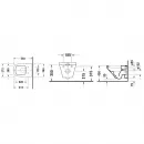 Комплект подвесной унитаз Duravit Durastyle 2536090000 + 0063790000 + система инсталляции Villeroy & Boch 92246100 + 92249068