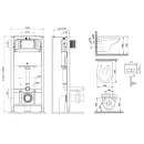 Комплект подвесной унитаз + система инсталляции Am.Pm Sense Pro S IS47001.741700