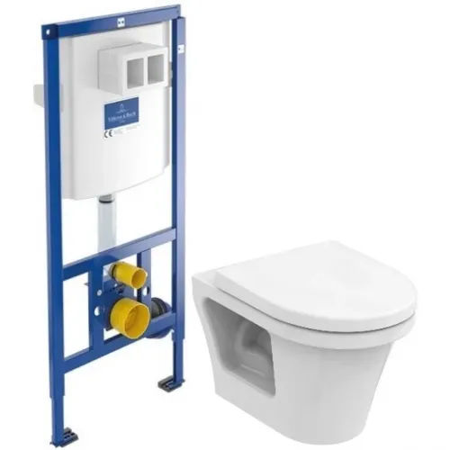 Комплект подвесной унитаз Toto CF CW132Y#NW1 + VC130 + система инсталляции Villeroy & Boch 92246100