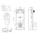 Комплект подвесной унитаз + система инсталляции Am.Pm Inspire 2.0 Pro S IS47051.50A1700