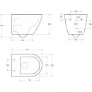 Комплект инсталляция с унитазом BelBagno Prospero BB062CHR-MB/BB062SC-MB/BB002-80/BB007-PR-NERO.M с кнопкой смыва,черный матовый + унитаз подвесной BelBagno Colorato безободковый, с сиденьем микролифт, черный матовый