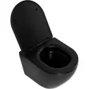 Комплект инсталляция с унитазом BelBagno Prospero BB062CHR-MB/BB062SC-MB/BB002-80/BB007-PR-NERO.M с кнопкой смыва,черный матовый + унитаз подвесной BelBagno Colorato безободковый, с сиденьем микролифт, черный матовый