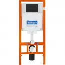 Комплект инсталляция с унитазом BelBagno Prospero BB062CHR-MB/BB062SC-MB/BB002-80/BB007-PR-NERO.M с кнопкой смыва,черный матовый + унитаз подвесной BelBagno Colorato безободковый, с сиденьем микролифт, черный матовый